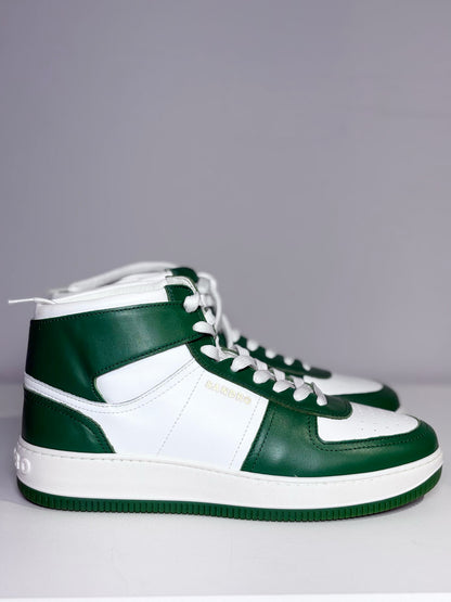 W Shoe Size 40 Sandro Green & white Leather Sneakers