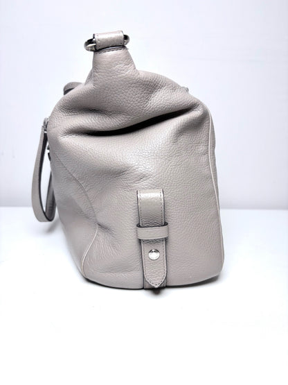 Women's Coach Primrose 37934 Taupe Pebble Leather Pre-Owned Medium Satchel Purse