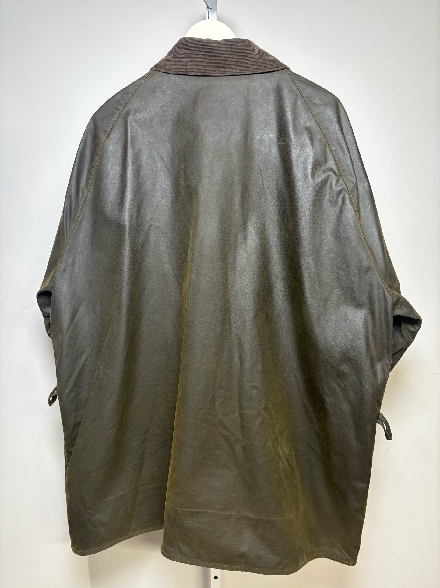Barbour Bedale Olive Green Coated Canvas Men's XXL Pre-owned Jacket