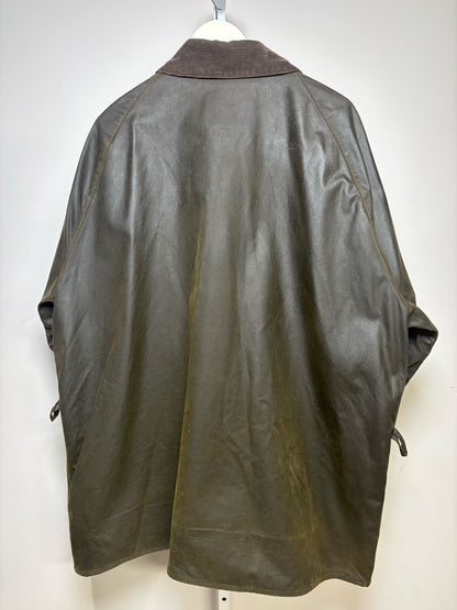 Barbour Bedale Olive Green Coated Canvas Men's XXL Pre-owned Jacket