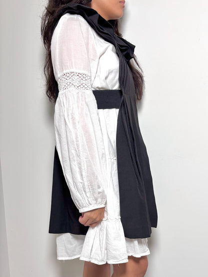 Ladies Cover Top Ter Et Bantine Black Wool-Blend M/42