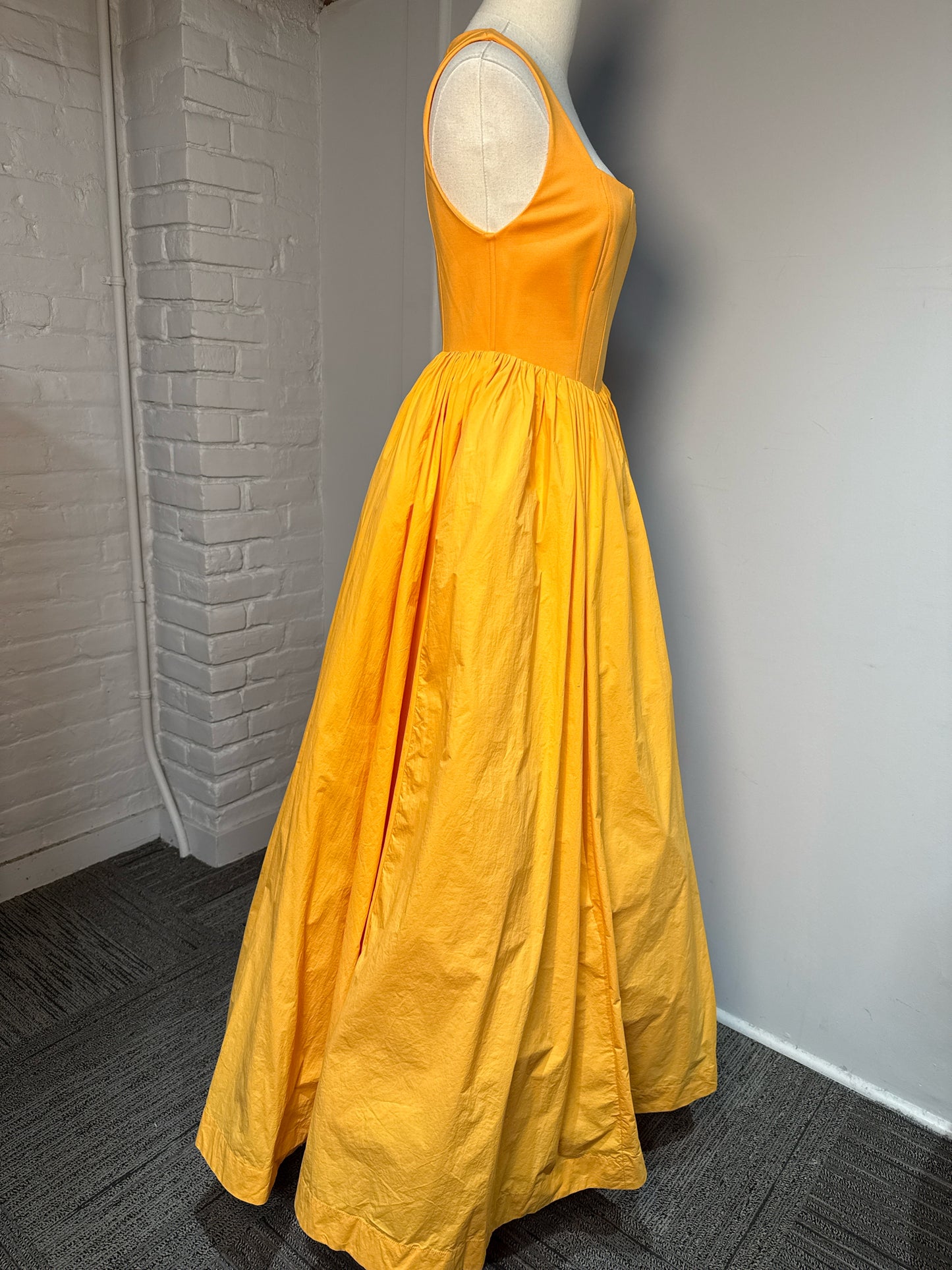 Women Size S BHLDN Orange Josie Scoop Neck NWT Dress