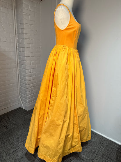 Women Size S BHLDN Orange Josie Scoop Neck NWT Dress