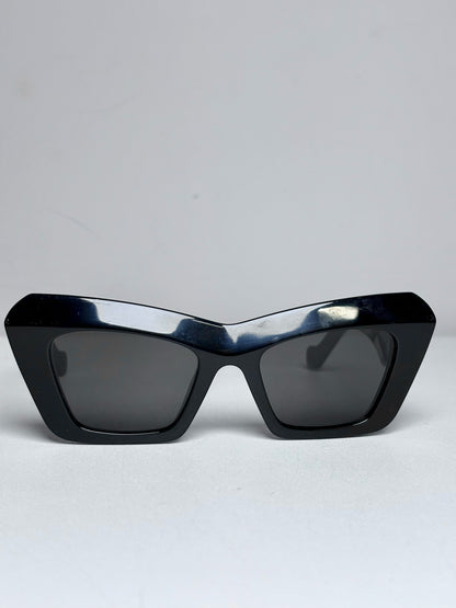 Acetate Loewe 50MM Cat-Eye Pre-owned Black Sunglasses