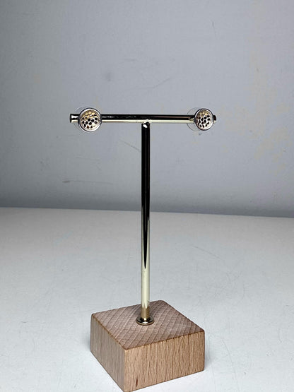 Anna Beck Sterling Silver, 18K Gold Dish Stud Earrings