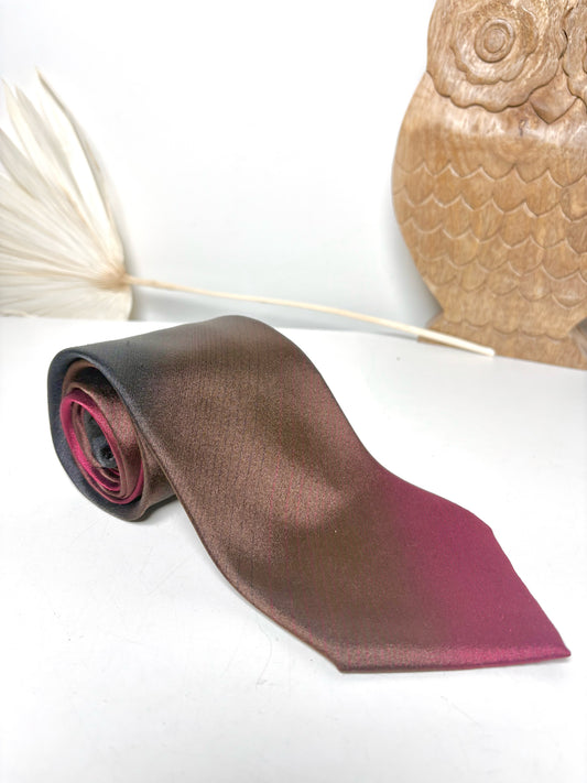 Gucci Wine Pure Silk Ombre Men's Tie