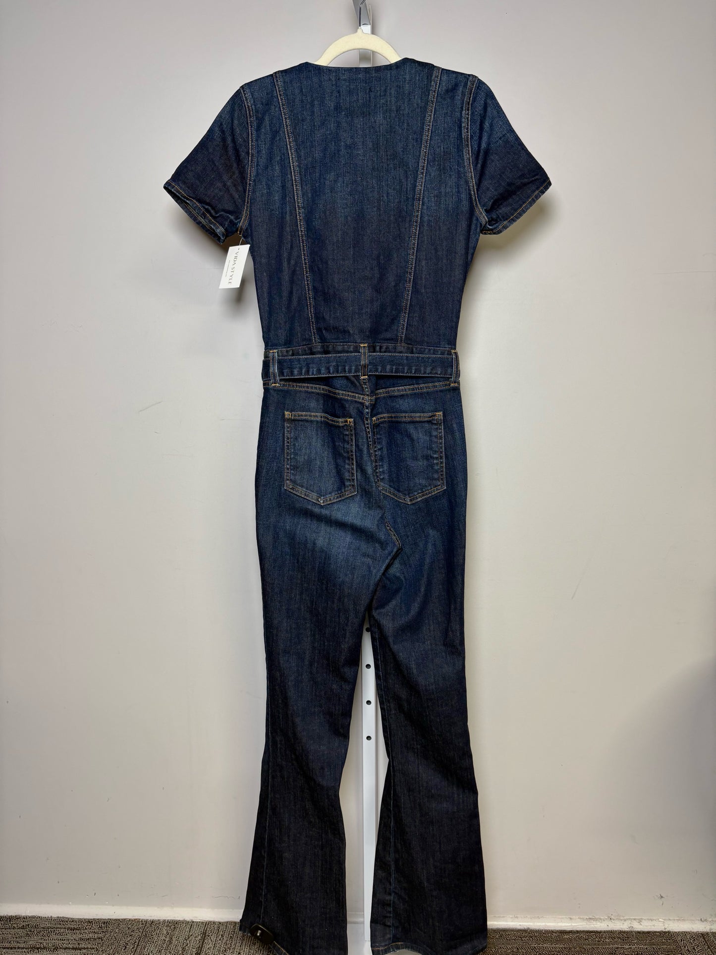 Women Size XS (Estimate) Ramy Brook Blue Sailor Front V-neck Pre-owned Jumpsuit