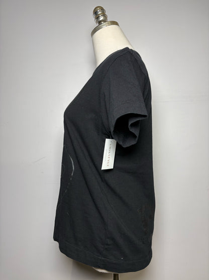 Women Size L Comme des Garcon PLAY Black Heart Pure Cotton Pre-owned T-shirt