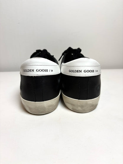 Golden Goose Black Leather White Star Men's Pre-owned, NWT 42 Sneakers