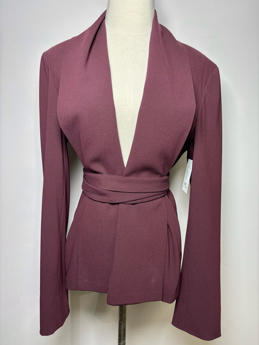 Women Size 12 Max Mara Plum Solid Swing Blazer