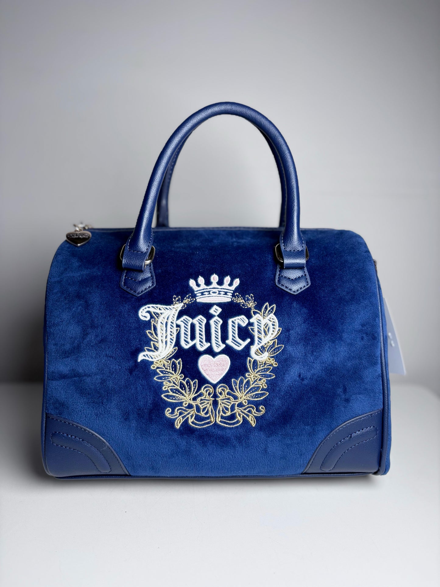 Y2K Juicy Couture Blue Logo Vintage Heritage Satchel Iconic Logo Pre-owned
