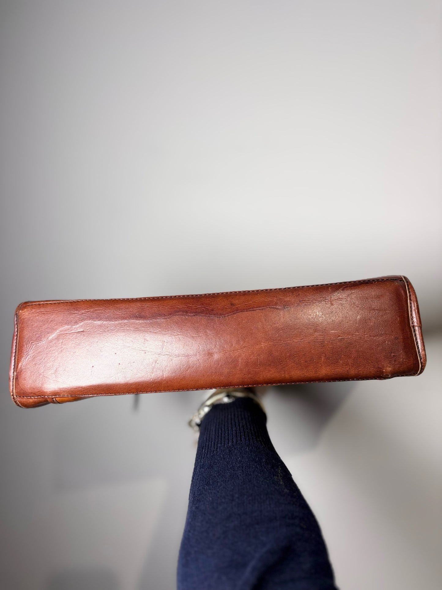 Men's Oroton  Leather Cognac Small Briefase