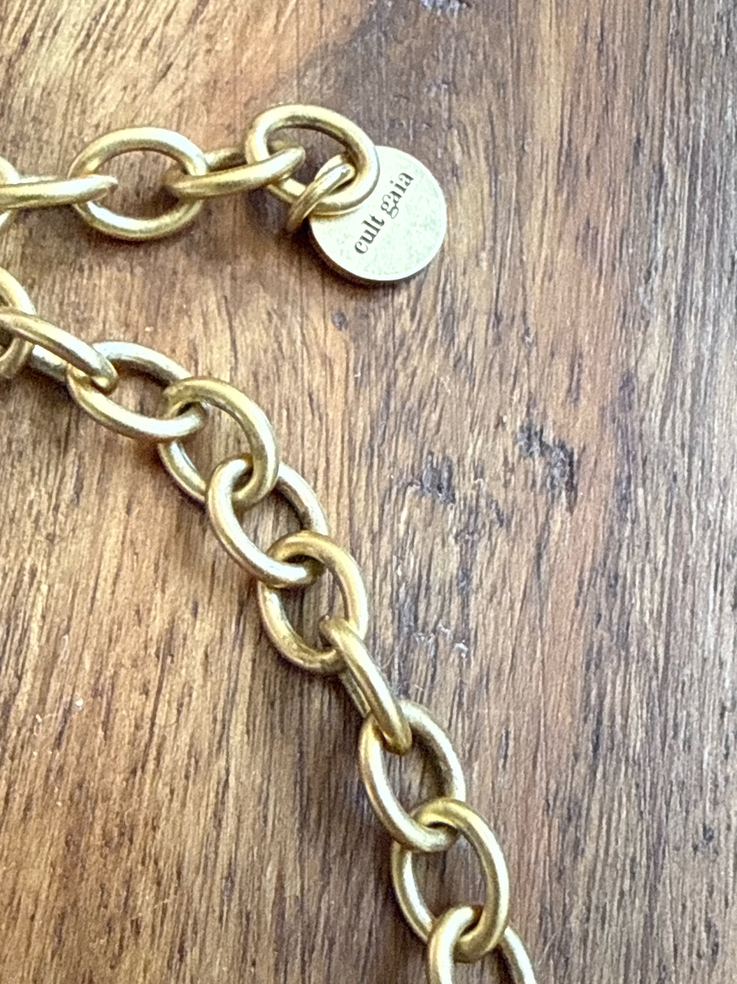 Cult Gaia Dulce Choker Necklace Gold Statement Collar | Pre-owned Excellent Condition