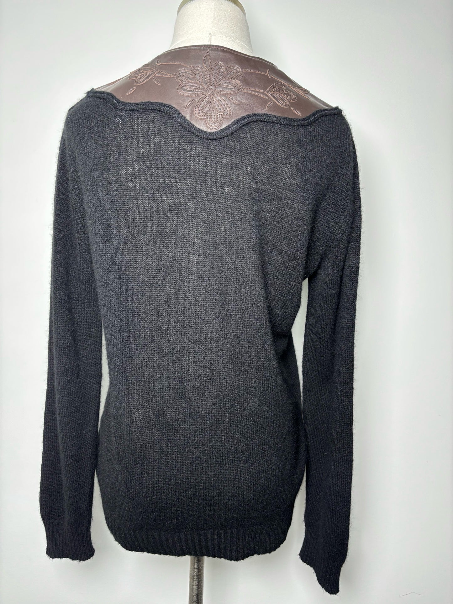 Women Size XS Ralph Lauren Purple Label Black Solid Top