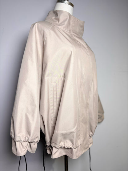 Women Size 16 (XL) Marina Rinaldi Khaki Colorblock 65% Cotton 35% Polyester Coat