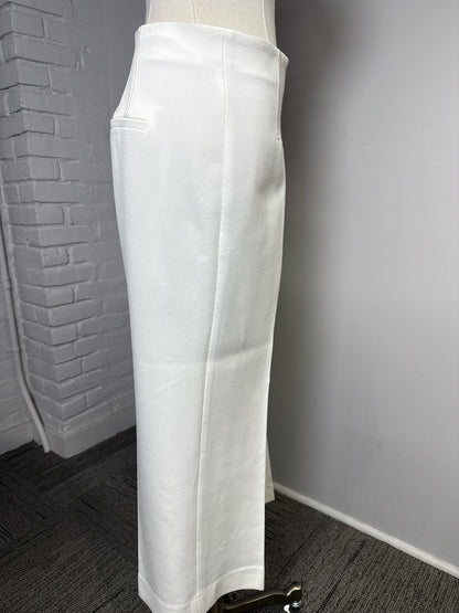 Women Size 8 Veronica Beard Cream Dickey Blazer + Wide Leg Pants