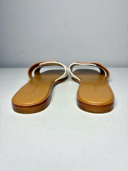 W Shoe Size 9 Tuckernuck Cognac & White Muse Leather Sandals