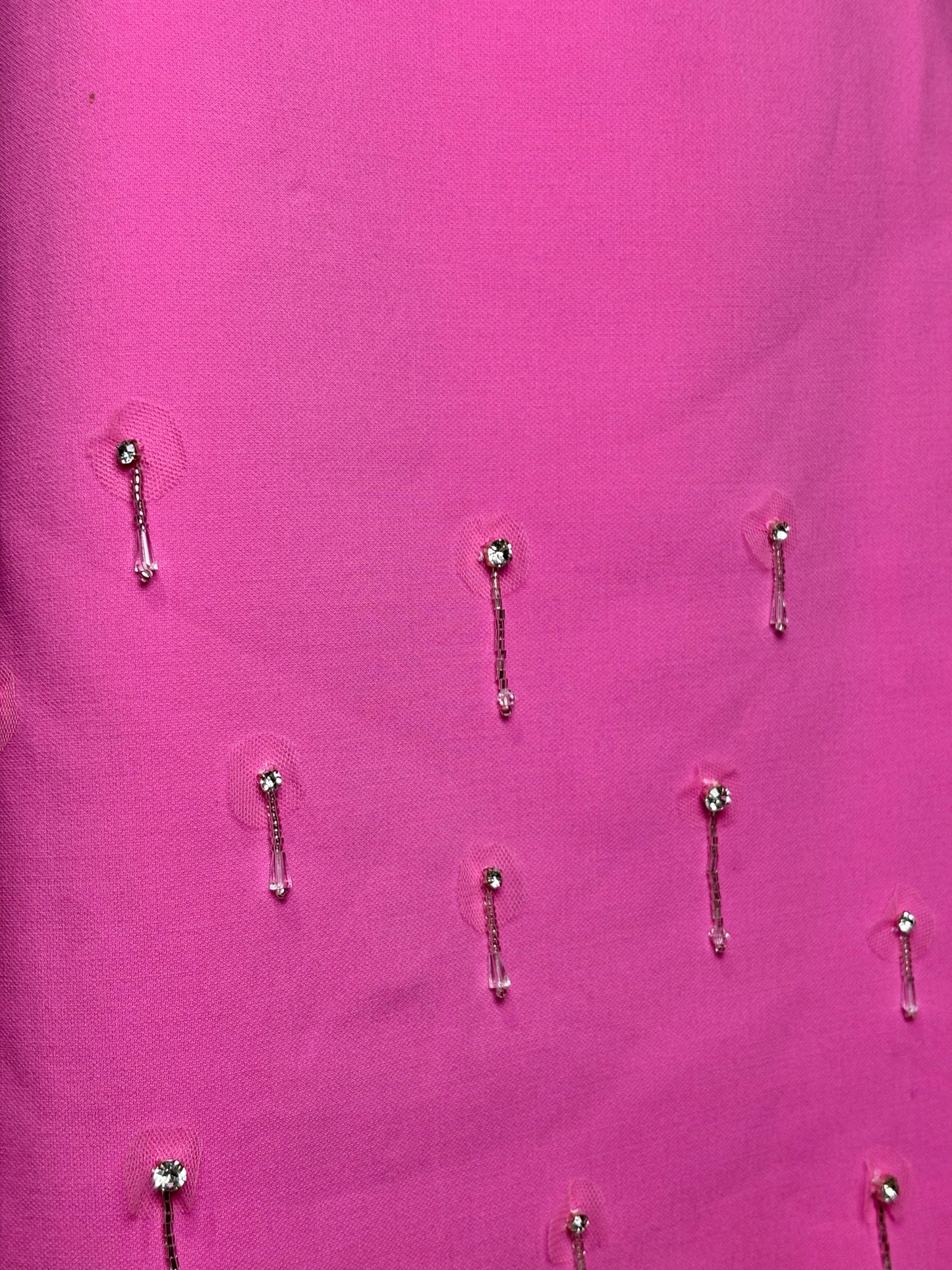 Women Size 6 Likely Hot Pink Solid Polyester Blend Women's Polyester Blend Dress