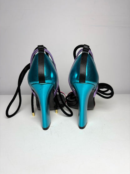 W Shoe Size 10 Le Clique by Kat Maconie Black Leather NWT Heels