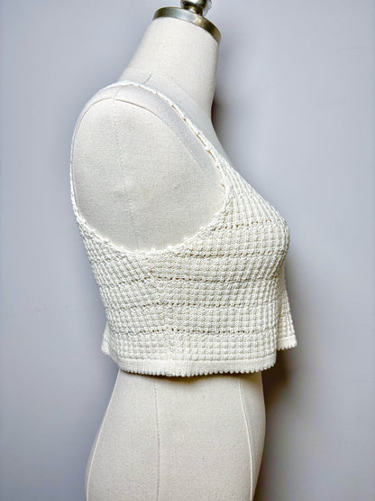 Women Size XS Reformation Cream Knitted Tank Top