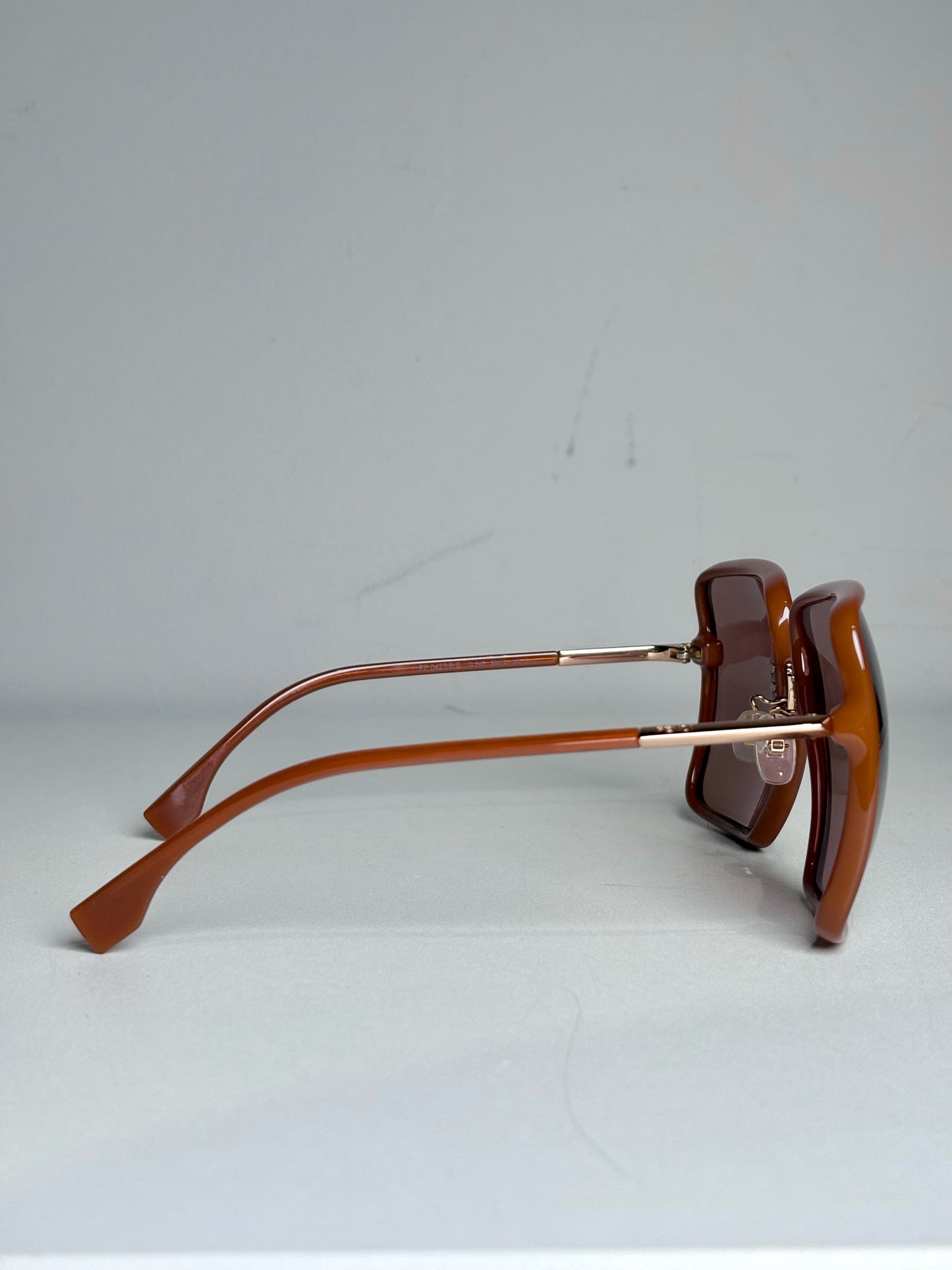 Fendi FF 0427/F/S Women's Pre-owned Brown Acetate Sunglasses