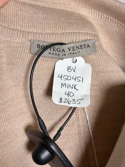Women Size 40 (4/S) Bottega Veneta Neutrals Wool Blend Cardigan Sweater