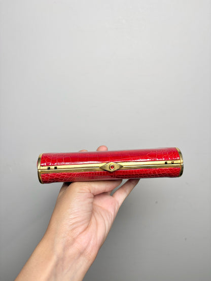 Judith Leiber Leather Red Cowhide Purse