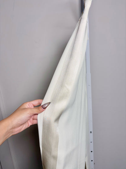 Women Size 40 (4, US) Emporio Armani Cream Tuxedo Pants