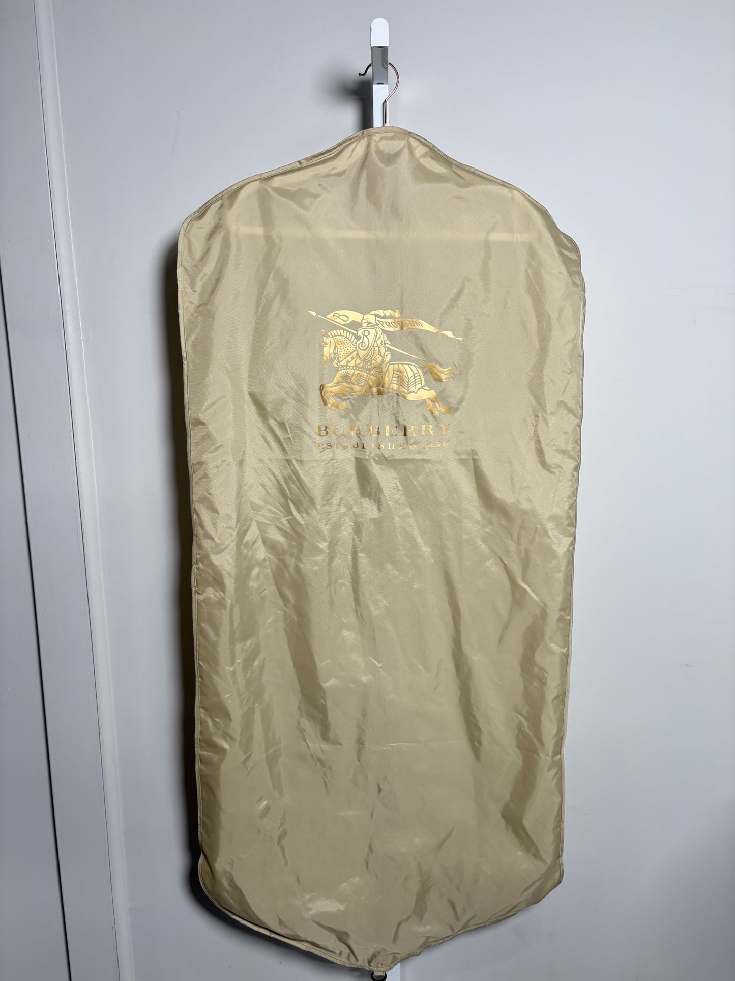 Burberry Khaki Cotton Solid Men's  Size 52L Trench Coat