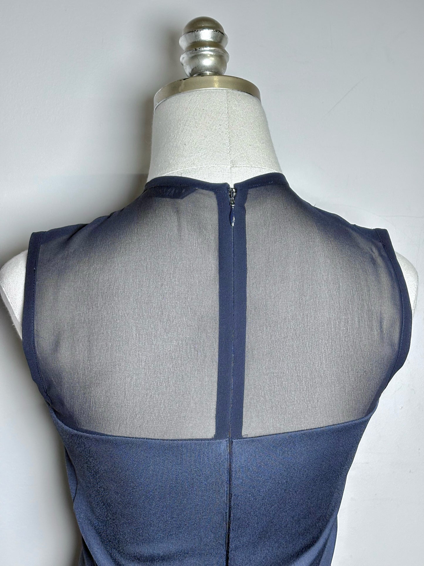 Women Size 40 (0 - 4 US) Givenchy Navy Blue Solid Women's Pure Viscose Dress