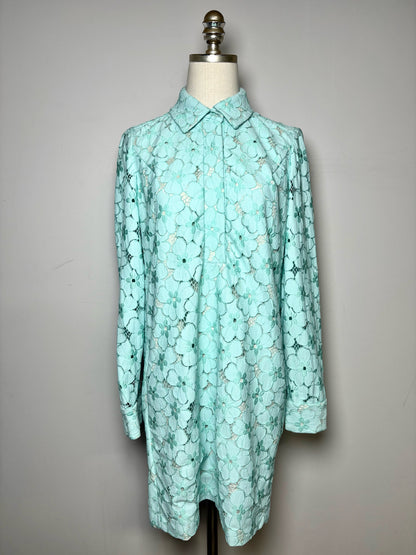 Women Size 4 Diane Von Furstenberg Blue Lace Dress