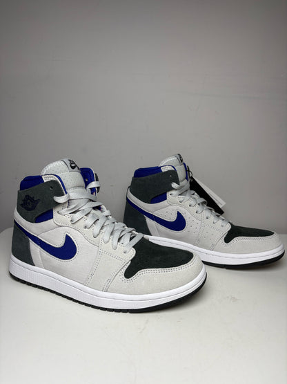 Women's Shoe Size 8.5 Nike Cobalt Blue & Charcoal Gray Suede NWT Pre-Owned High-Top Sneakers