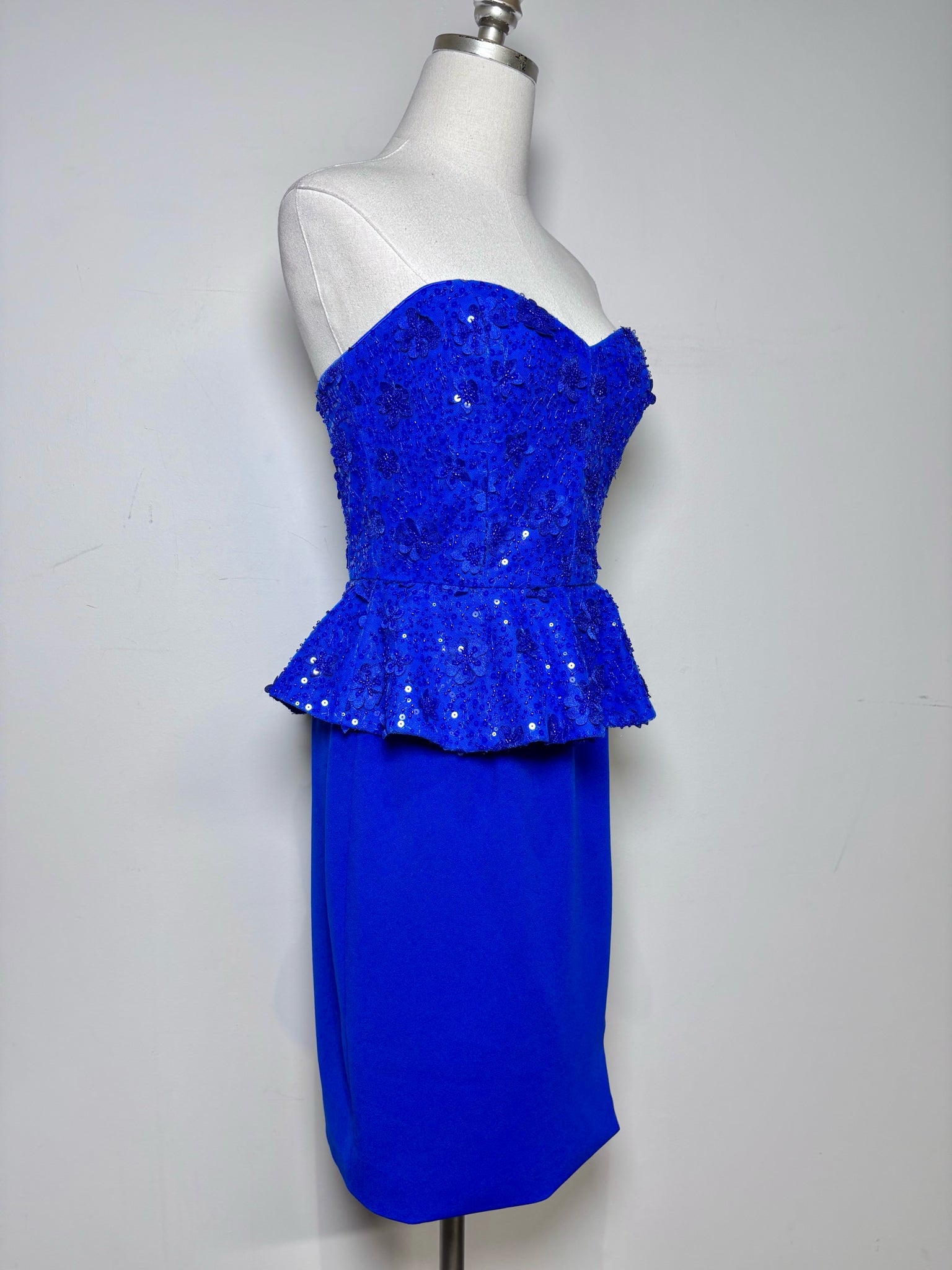 Women Size S Dress the Population Cobalt Blue Sequins Women's Dress – VIDA STYLE SHOP