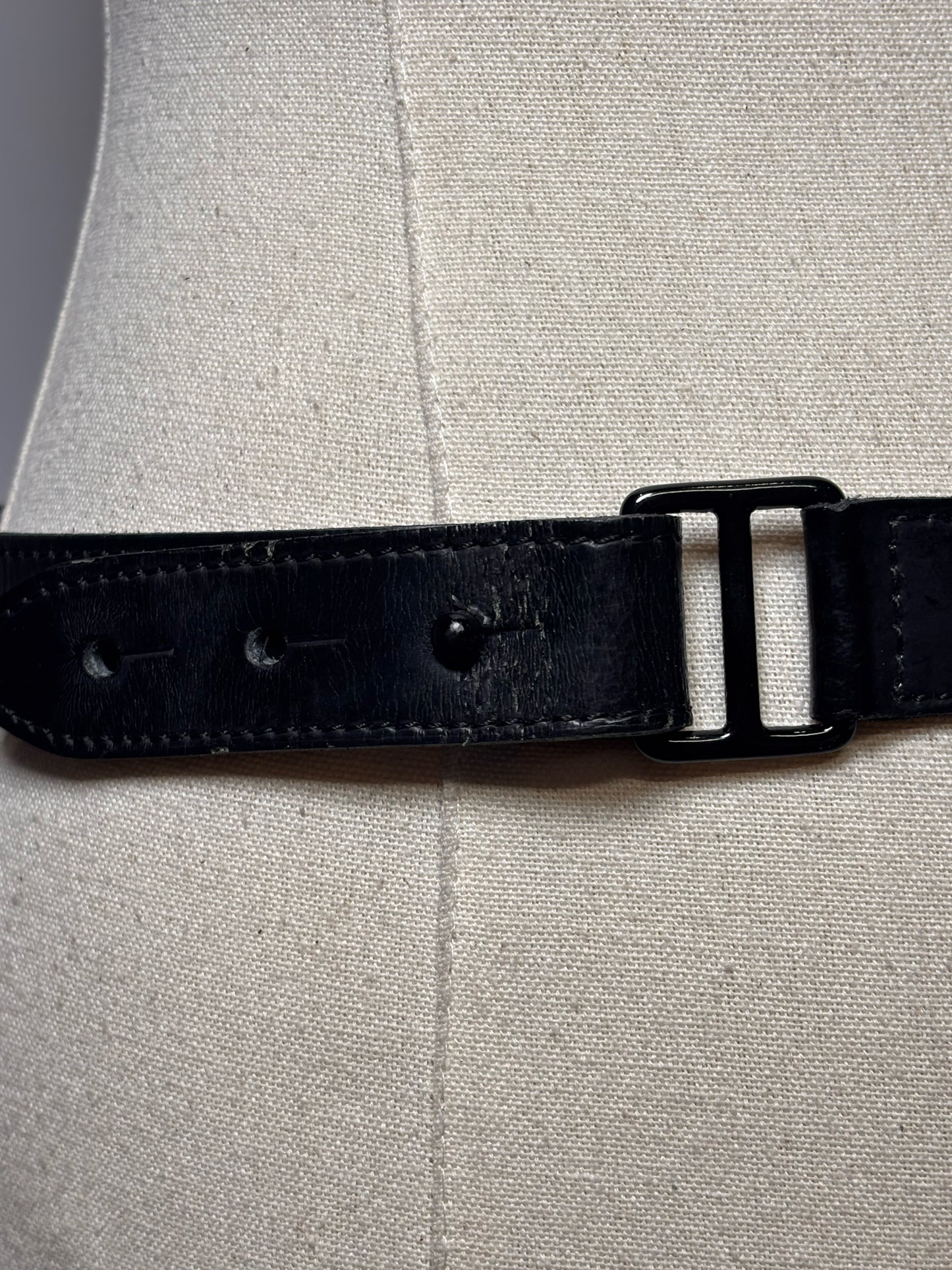 Women's Leather Burberry 26"-33" Black Pre-owned Belt