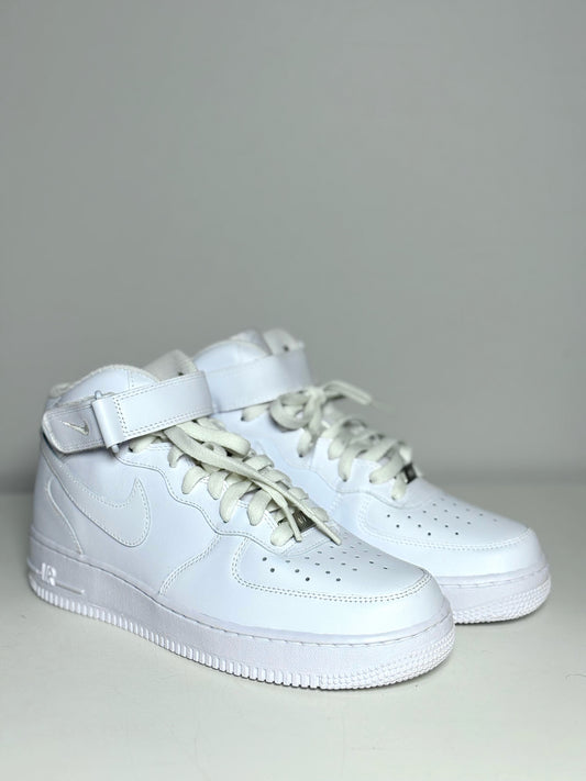 W Shoe Size 9 Nike White Leather Air Force 1 Tennis shoes