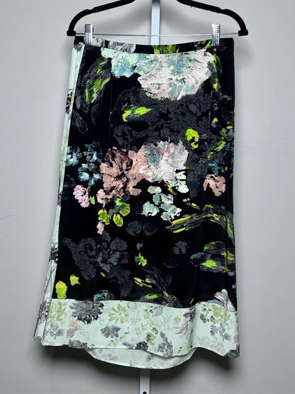 Women Size 40 Joseph Black Floral NWT, Pre-owned Skirt