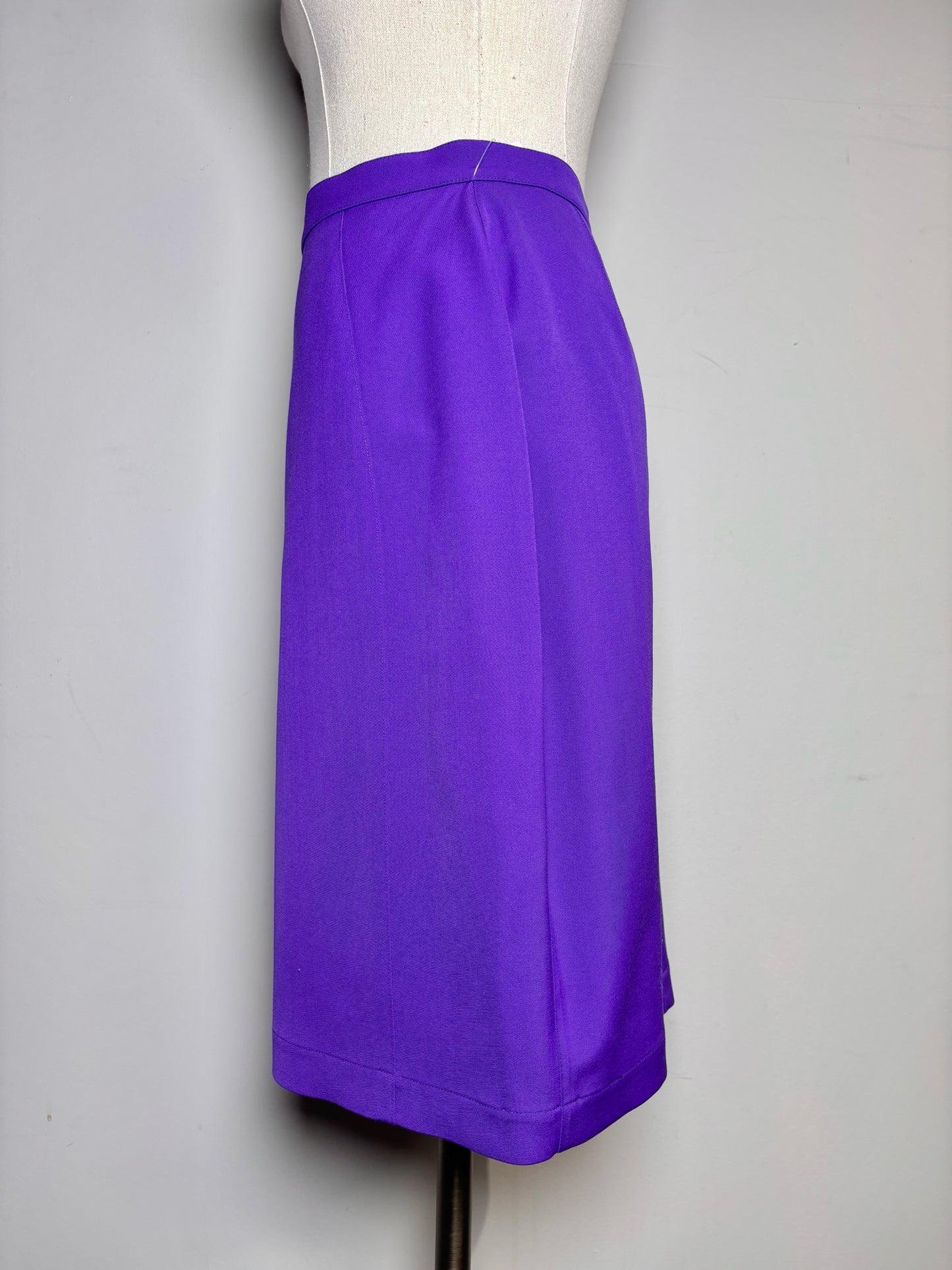 Women Size 36 (4 US) Thierry Mugler Paris Purple Solid Vintage 2 Piece Set