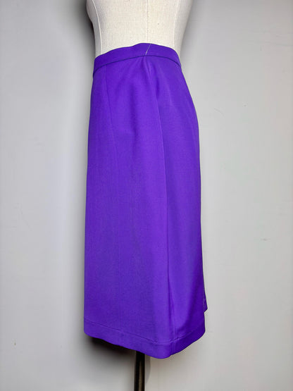 Women Size 36 (4 US) Thierry Mugler Paris Purple Solid Vintage 2 Piece Set