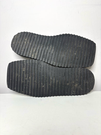 W Size 37.5/38 (Estimated) Tibi Byron Metallic Silver Lambskin Pre-owned Flats