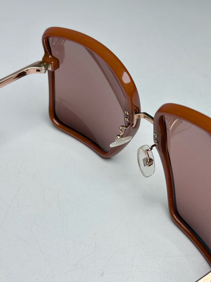 Fendi FF 0427/F/S Women's Pre-owned Brown Acetate Sunglasses