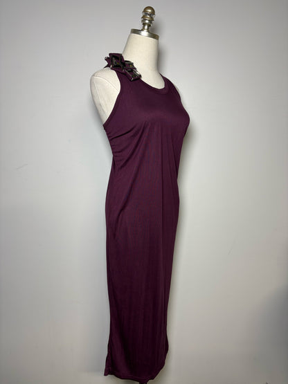 Women Size 36 (S) Lanvin Purple Tank Style Pre-owned, NWT Midi Dress