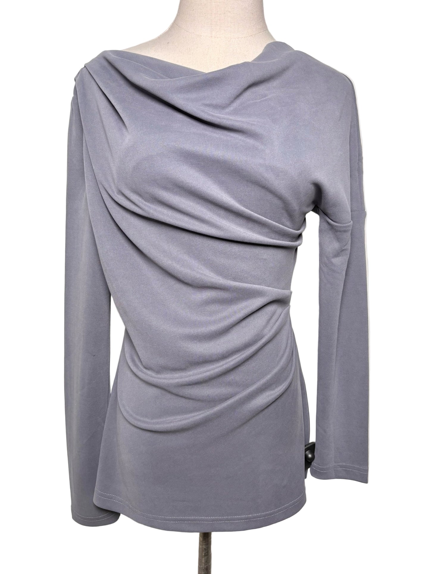 Women Size 4 Acler Charcoal Noble Off-Shoulder NWT Shirt