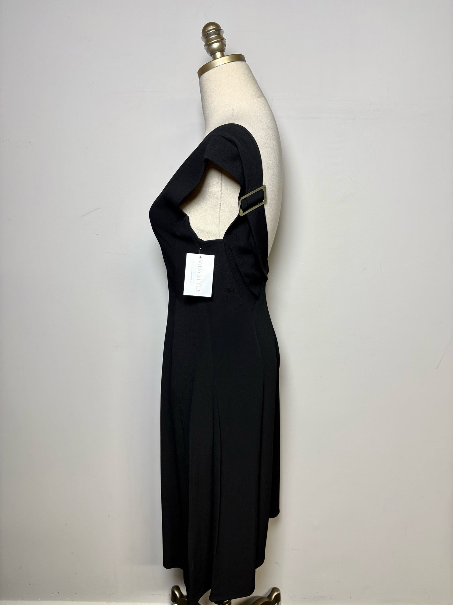 Women Size 2 (S) Derek Lam Black Wide Leg Romper