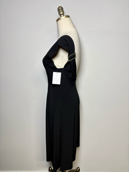 Women Size 2 (S) Derek Lam Black Wide Leg Romper