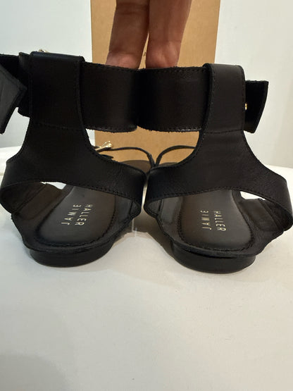 W Shoe Size 41 (10 US) Jamie Haller Black Leather Gladiator NWT Sandal