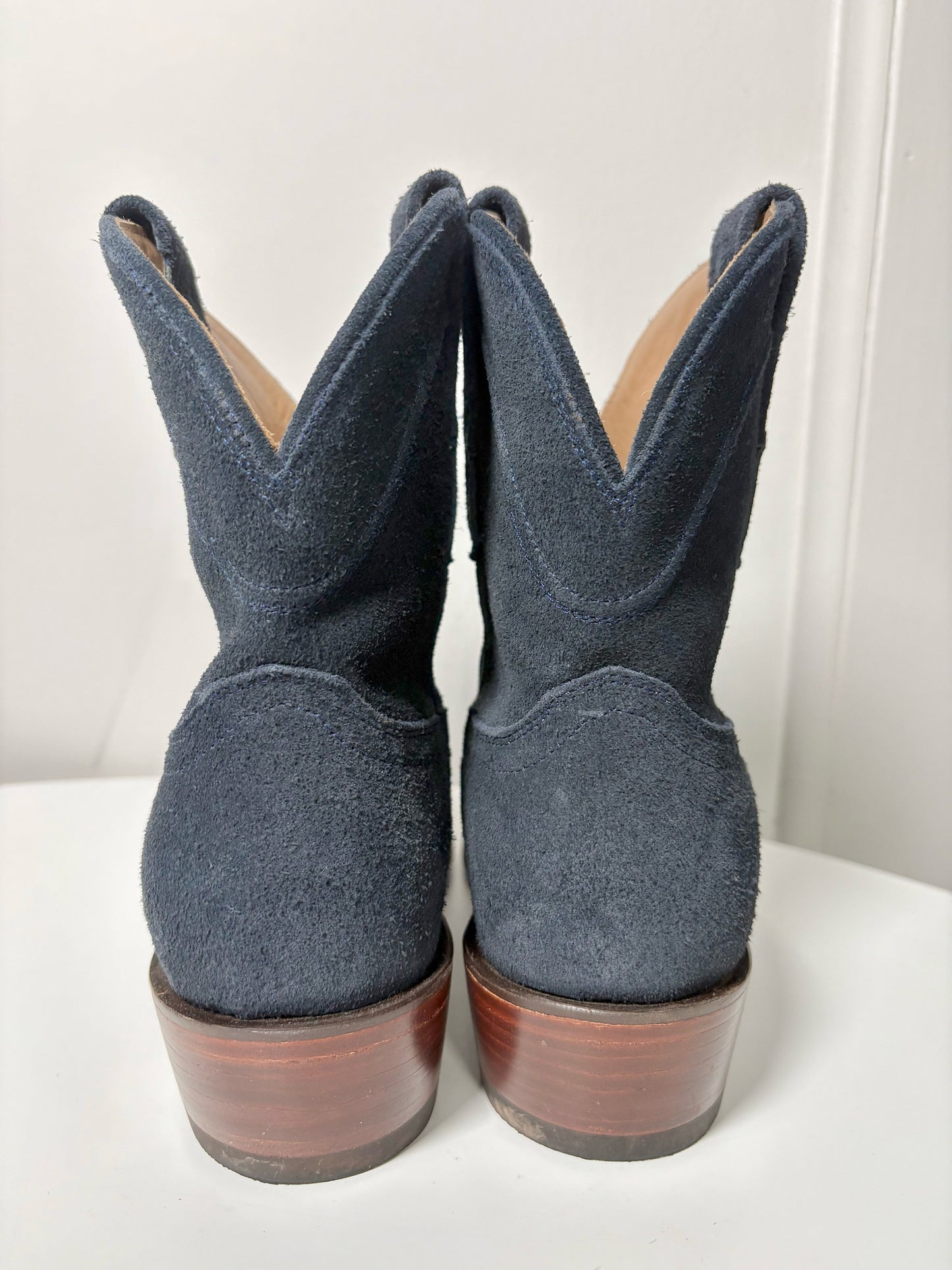 W Shoe Size 9 Tecovas Charcoal Suede Pre-owned Boots