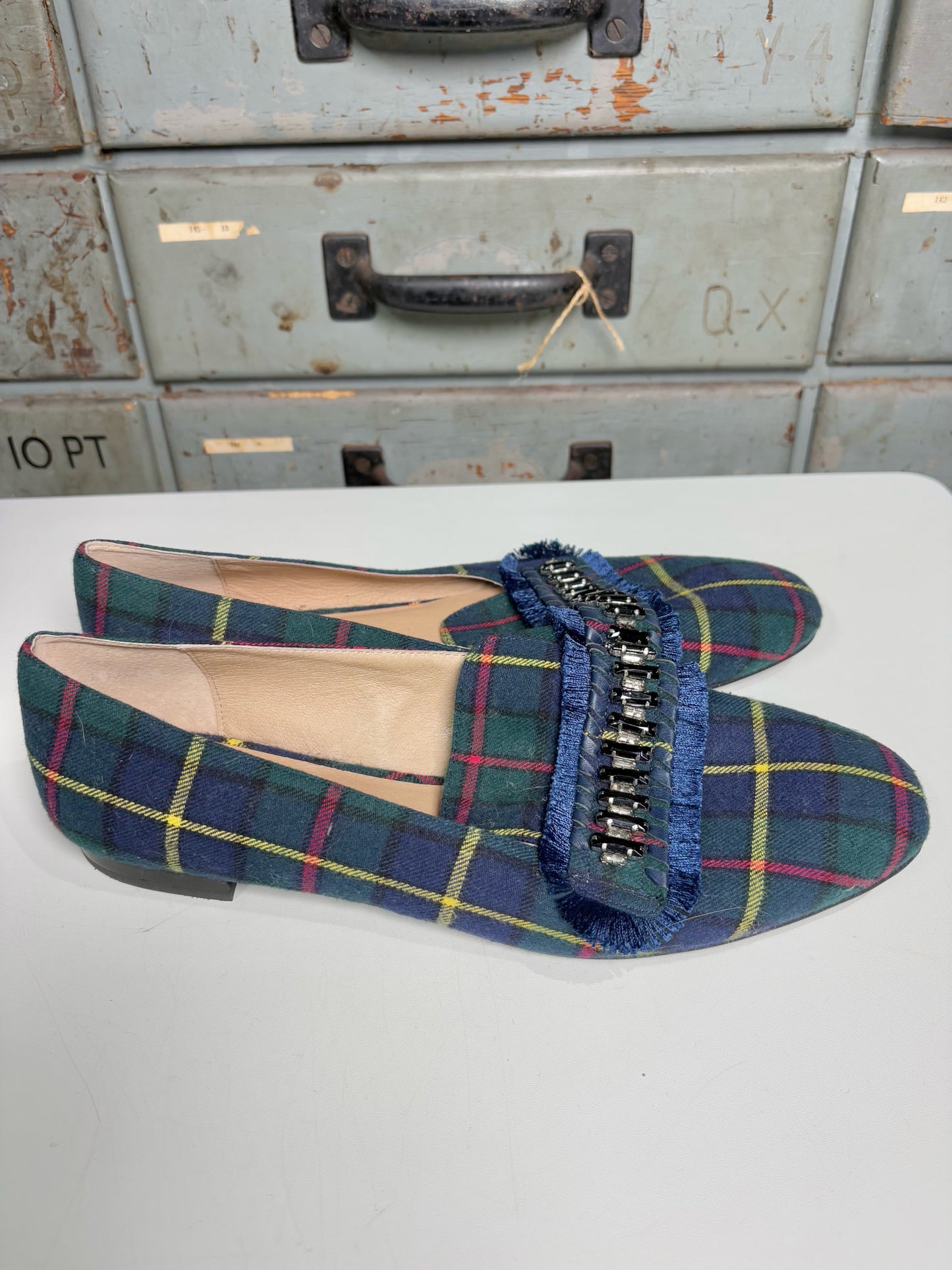 W Shoe Size 10.5 Jack Rogers Green Flats