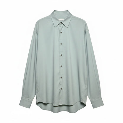 Men Size 14/15 3/4 (L) Prada Cotton Blend Green Men's Vint Pre-owned Shirt