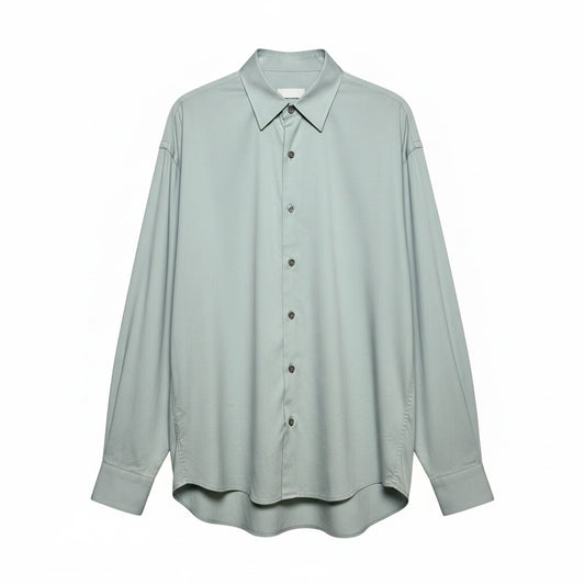 Men Size 14/15 3/4 (L) Prada Cotton Blend Green Men's Vint Pre-owned Shirt