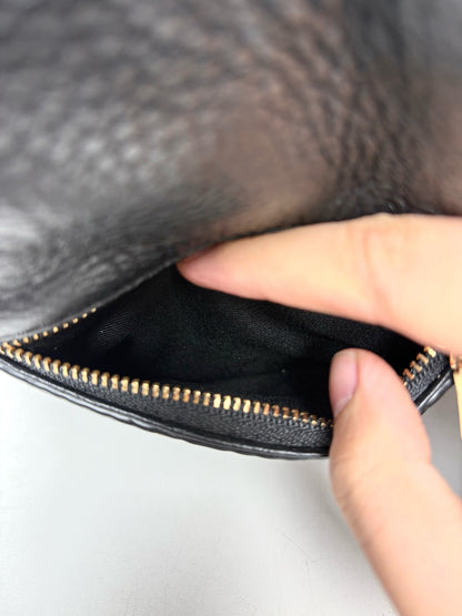 Coach Andi #F30530 Leather Pre-owned Black Cowhide Purse